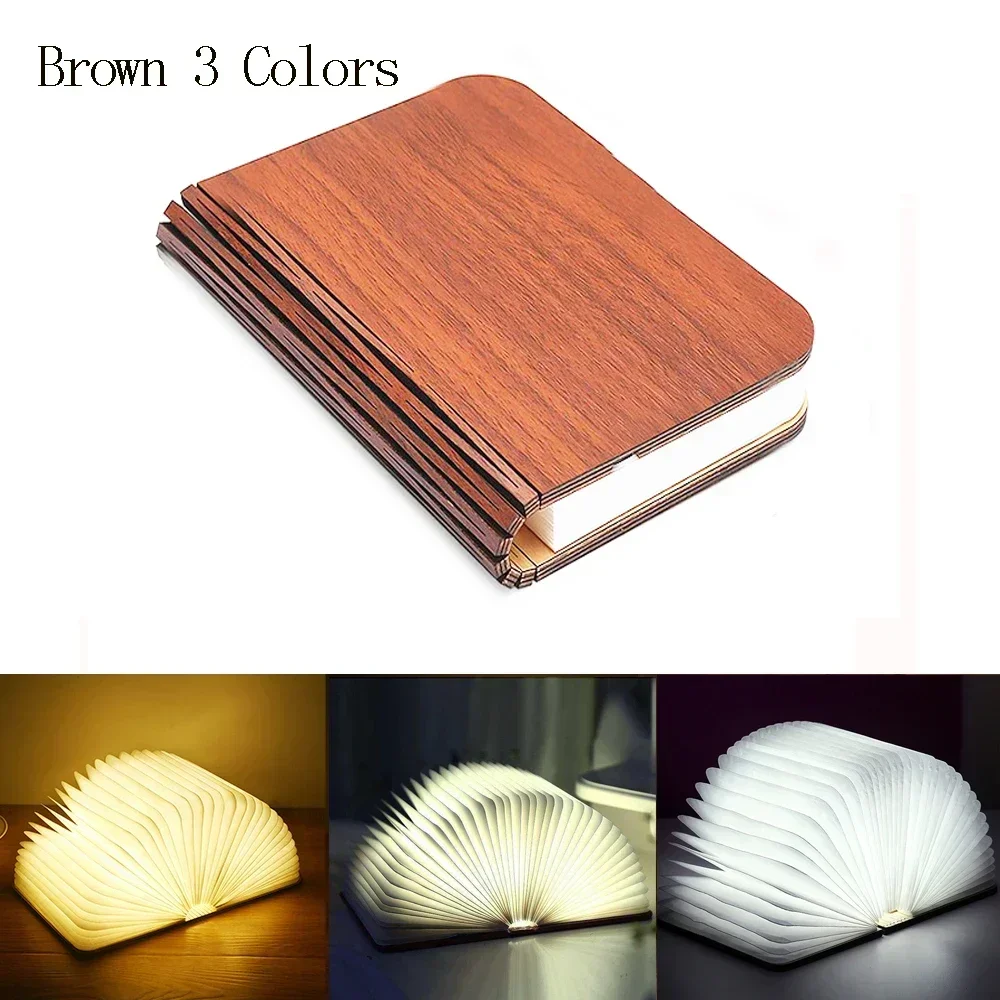 ตัวเลือกสินค้า โคมไฟ LED 3D พับได้ สี RGB ชาร์จ USB ตกแต่งห้องนอน