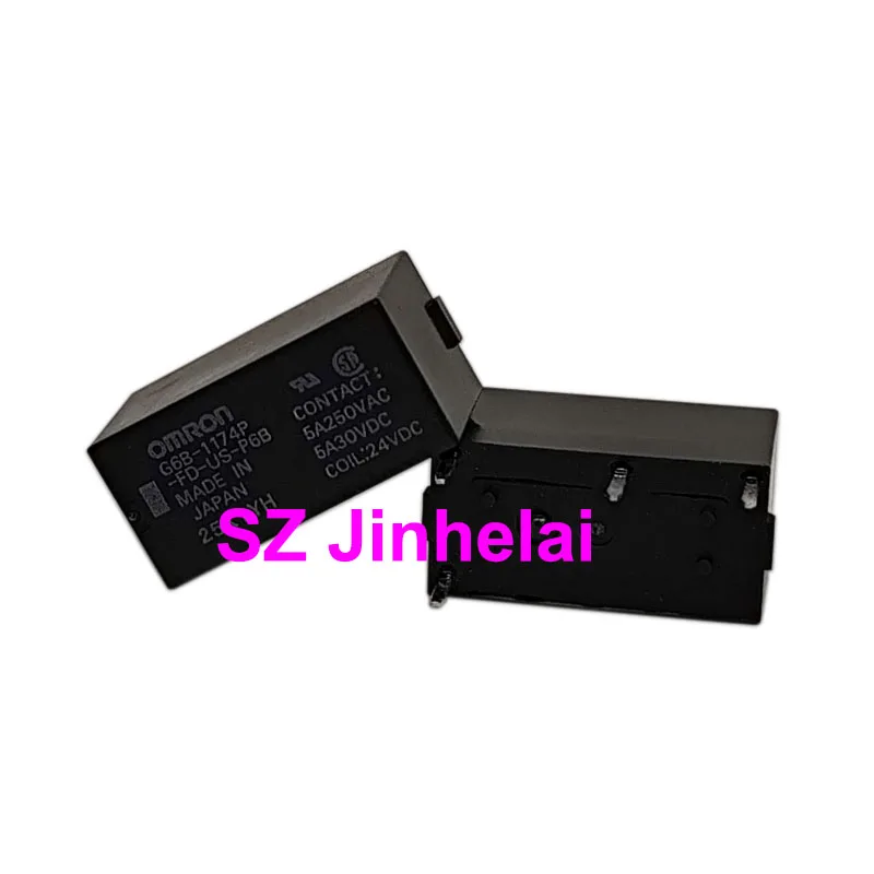 5 pcs) Electromagnetic Relay G6B 1174P FD US P6B 24VDC 5A 4 Pin Plug in Relay 5 pcs) Electromagnetic Relay G6B 1174P FD US P6B 24VDC 5A 4 Pin Plug in Relay