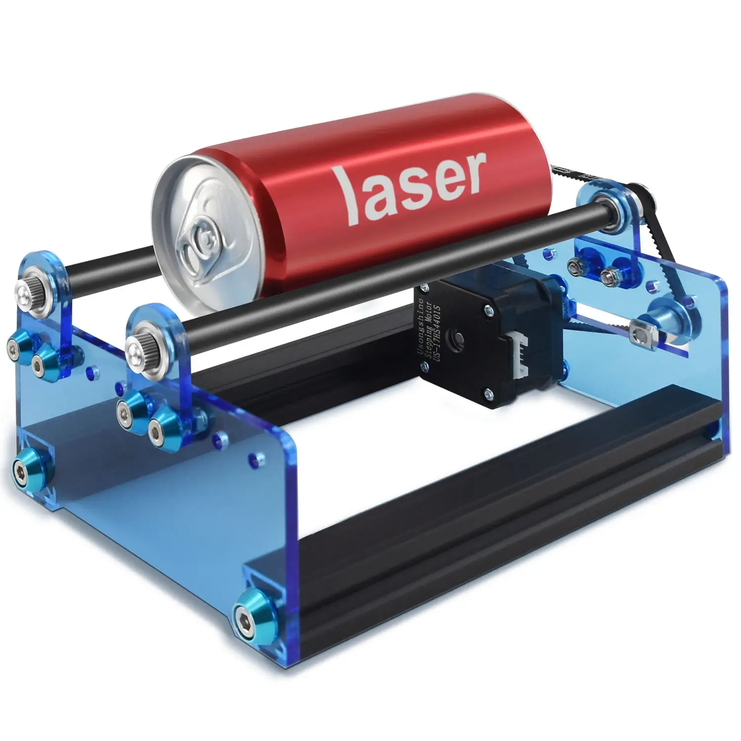 Máquina de Gravura do Laser do Cnc da Impressora 3d Y-eixo Módulo de Gravura do Rolo Rotativo com Motor para Gravar Latas de Objetos Cilíndricos - Imagem 5