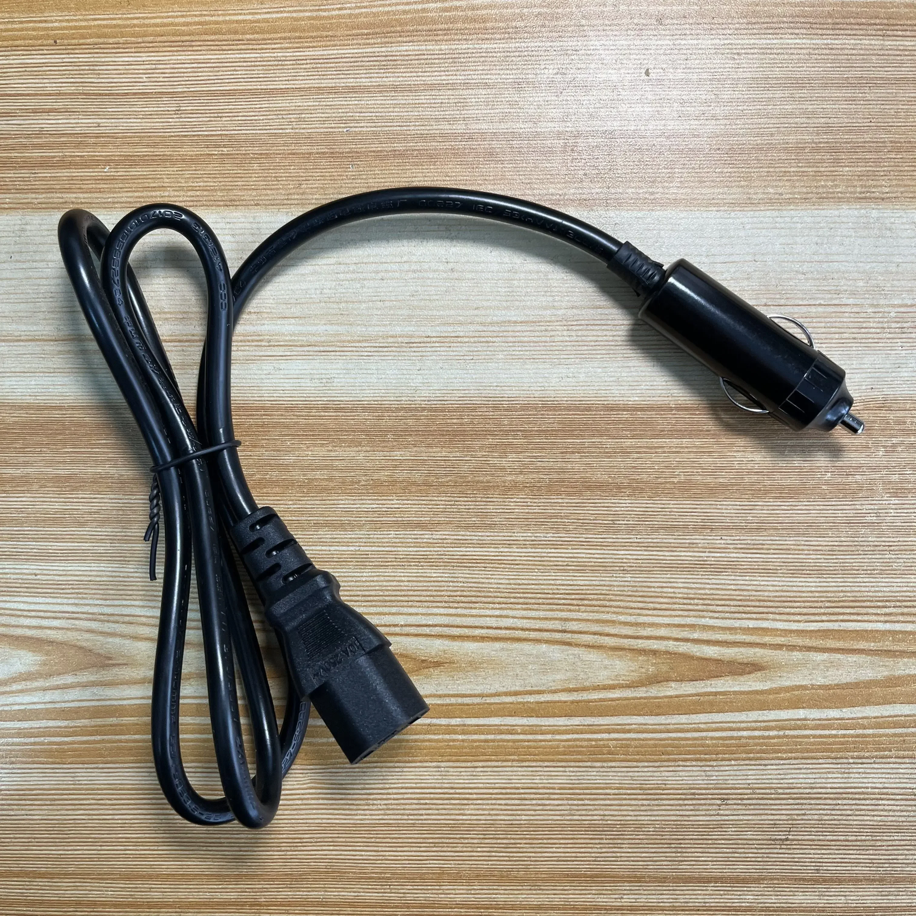 Car Cigarette Lighter Rice Cooker Plug Cigar Power Connector Fused With 1.2m Wire Cable End Caps