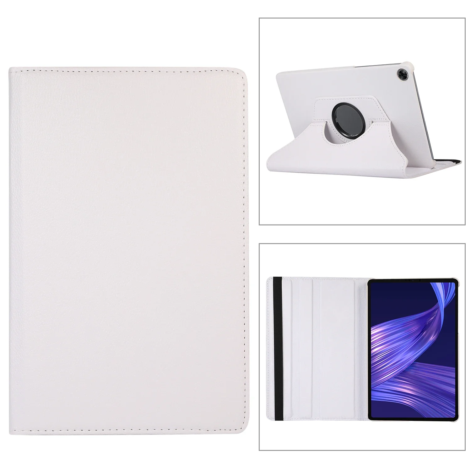 Premium PU Leather Rotating Stand Case with Auto Sleep/Wake and Pen Holder