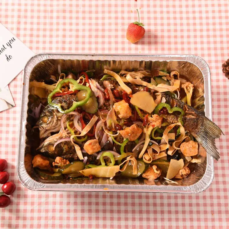 NEW BBQ 10PCS Tin Foil Baking Tray Disposable BBQ Foil Tin Liners