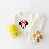 Minnie Long Sleeve Tracksuits For Girls Solid Color Tops+Sweatpants 2pcs/Set New Autumn Costume Toddler Fashion Casual Suits 2