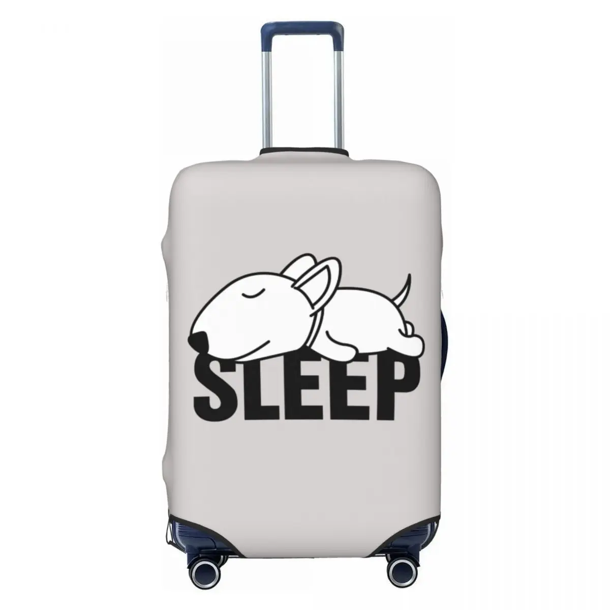 

Custom Sleeping Bull Terrier Dog Luggage Cover Fashion Cartoon Animal Suitcase Protector Covers Suit For 18-32 inch