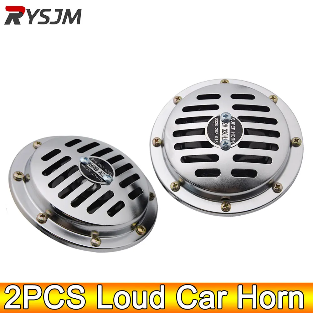 AD Car Horn Universal Super Loud 12V Horn Electric Motorcycle Horn Waterproof Horns Siren for Car Motorcycle Motorbike Truck SUV 1