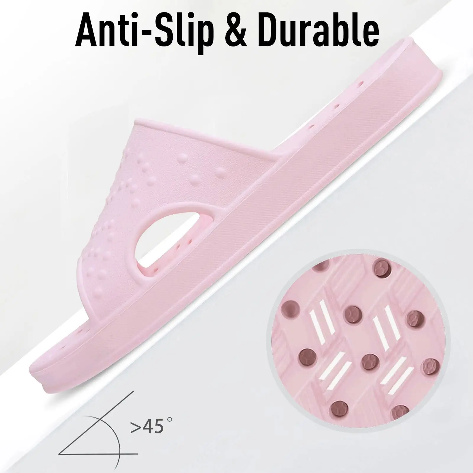 Comwarm Shower Slides For Women Men Soft Bathroom Flats Shoes Couple House Non-Slip Slippers Light Quick Drying Pool Beach Slide 5