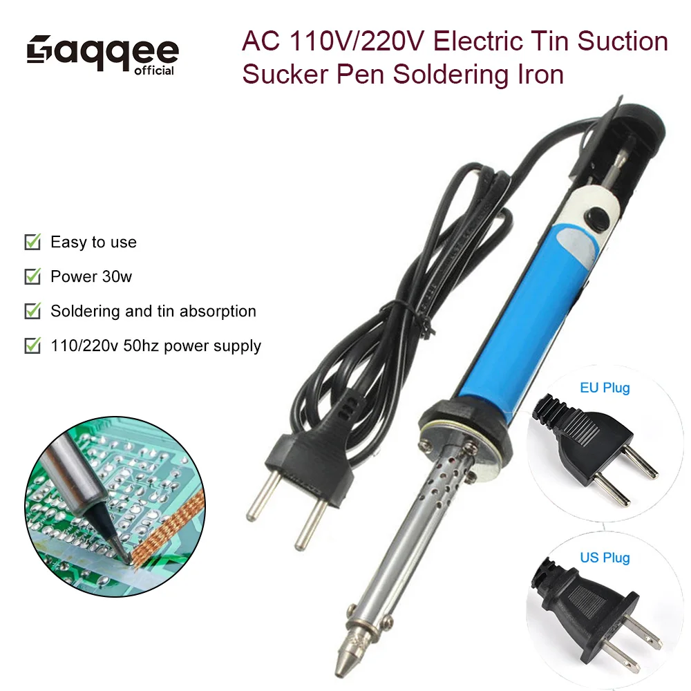 Pompe à vide électrique pour dessoudage, fer à souder, outils de soudage, AC US 110V / EU 220V 1