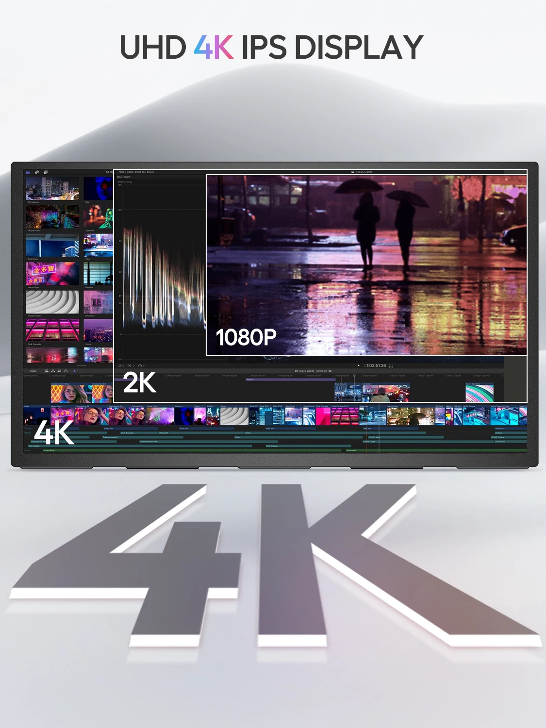 UPERFECT UXbox T118 Large 18 Inch Gaming Monitor 4K Display