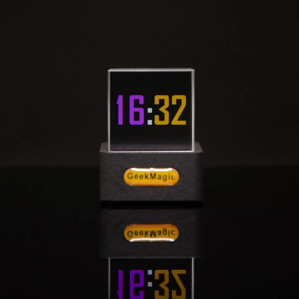 GIF Animations Album GeekMagic GIFTV Smart Weather Station Crystal Cube Holographic Photo Display Creative Gift weather station display holographic photo display
