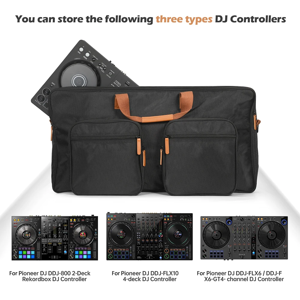 DJ Controller Padded Storage Bags Dustproof Turntables Protective Case with Sholder Strap for Pioneer DJ DDJ-800 DDJ-FLX104 FLX6