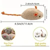 Hot  Interactive Plush Rat And Cat Toys With Durable Linen Perfect For Pet Safe For Indoor Play Pet toys 6