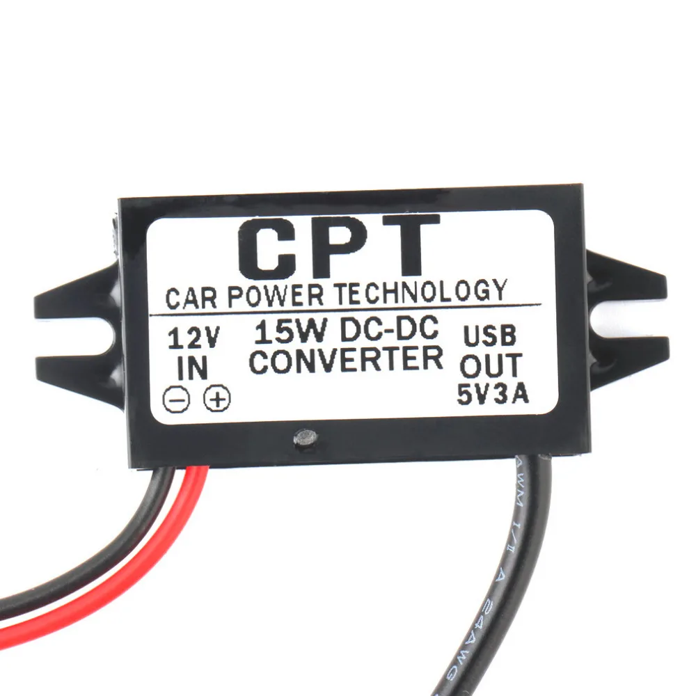 Car Power Technology Charger DC Converter Module Single Port DC12V To DC5V 3A 15W With Micro USB Single Dual Install USB