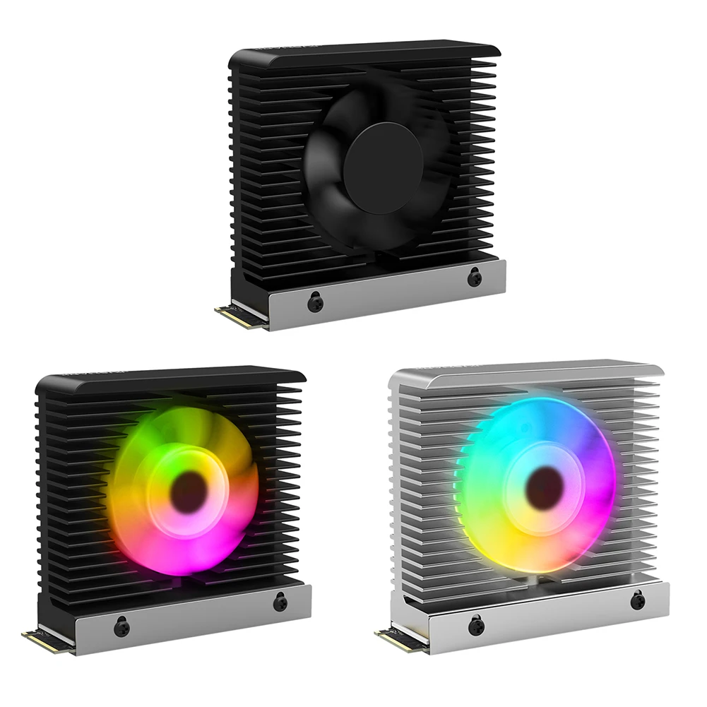 Active Heatsink Cooler Aura Sync Cnc Tower Solid State Hard Disk Cooler