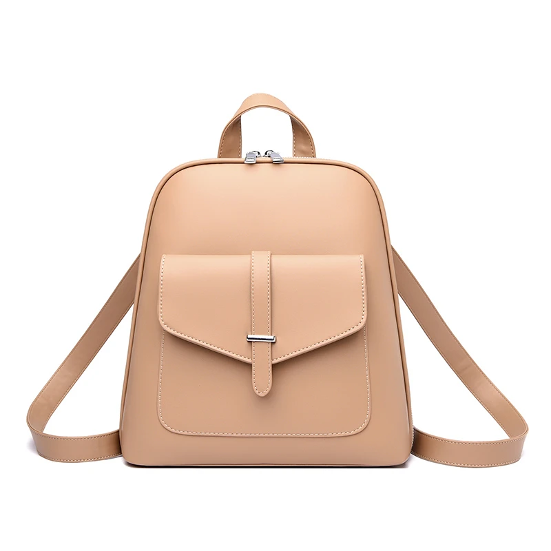 

Winter 2022 Women Leather Backpacks Fashion Shoulder Bags Female Backpack Ladies Travel Backpack Mochilas School Bags For Girls