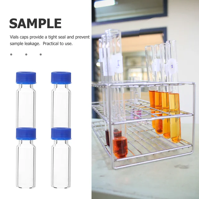 100 Pcs Vial Small Glass Jars Vials with Lids Lecythus Caps 100 Pcs Vial Small Glass Jars Vials with Lids Lecythus Caps