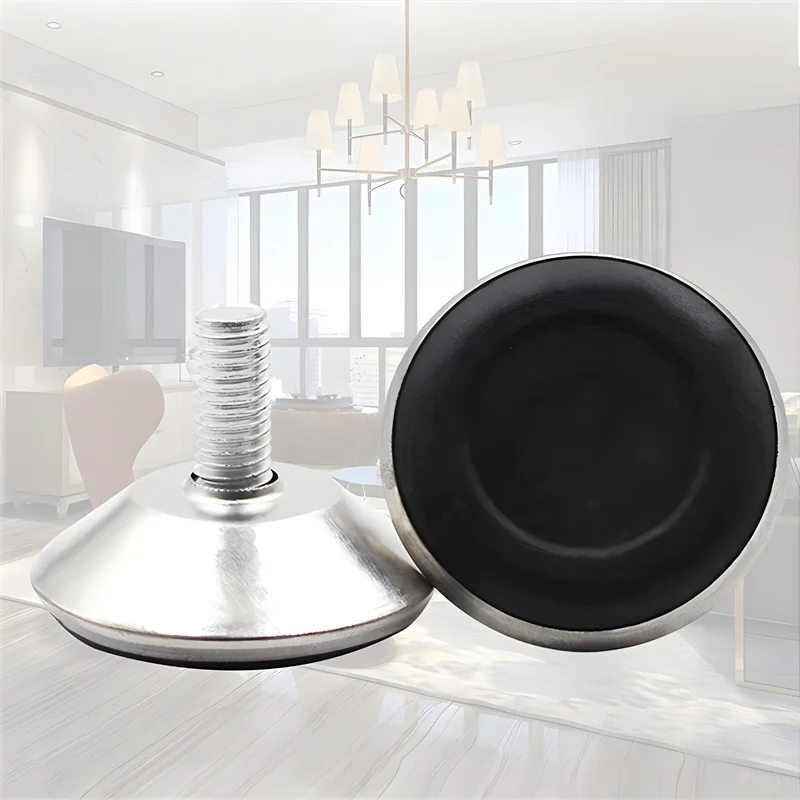 32PCS 30 Bottom M6 Adjustable Screw Furniture Legs Display Cabinet Foot Pad Sofa Table Foot Pad Rack Screw Pad Support Foot