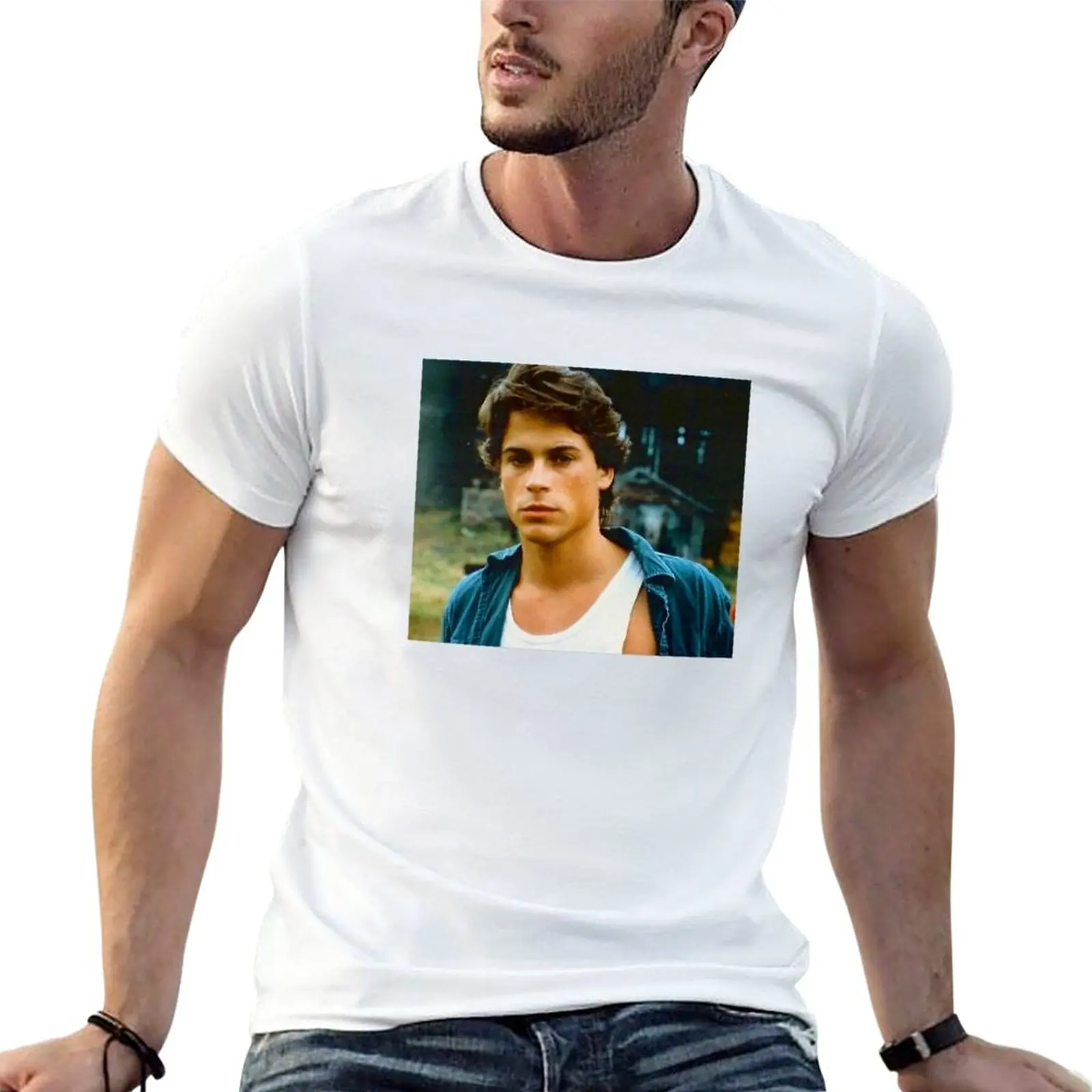 

Rob Lowe T-Shirt vintage clothes plus size tops Men's t shirts