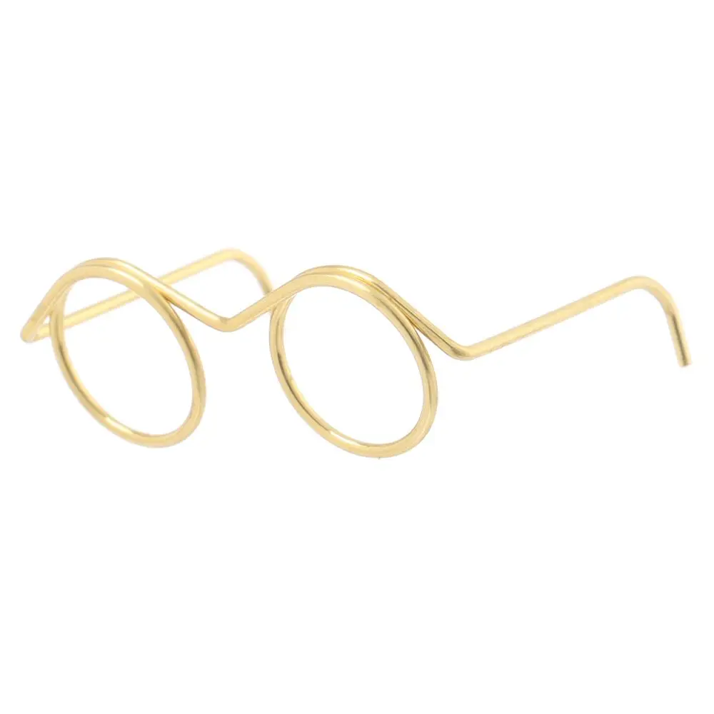 Accessories Alloy Retro  Glasses Gold Round Frame Lensless