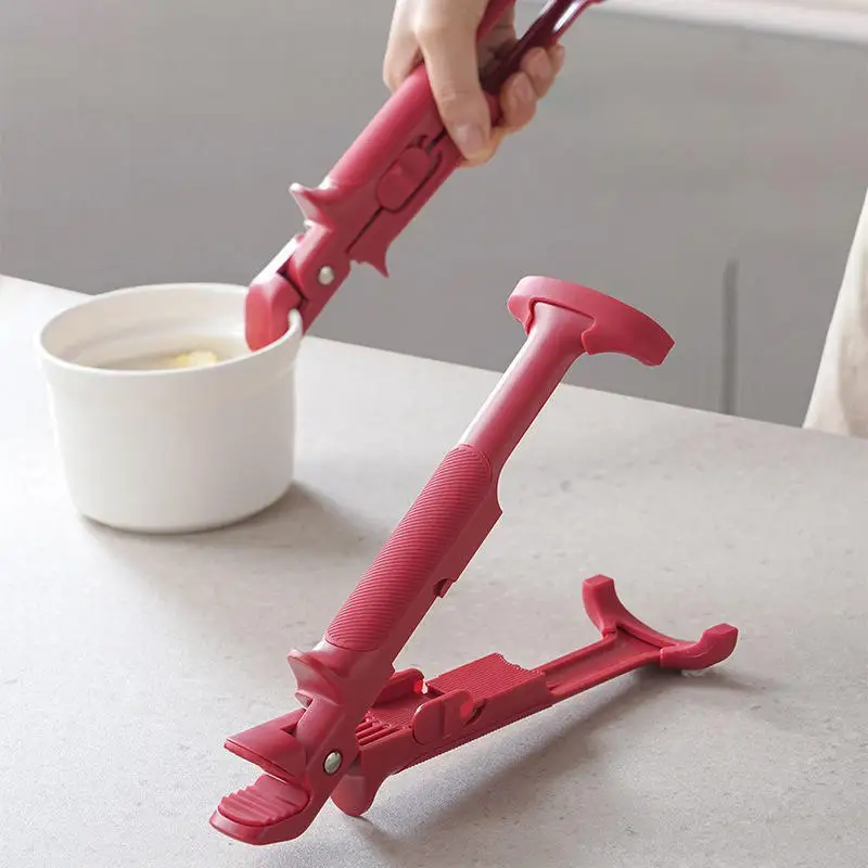 2in1 Anti Scalding Clip Meal Bowls Tongs Kitchen Bowl Dish Clip Durable Non-slip Gripper Anti-hot Clip Kitchen Baking Tray Clamp