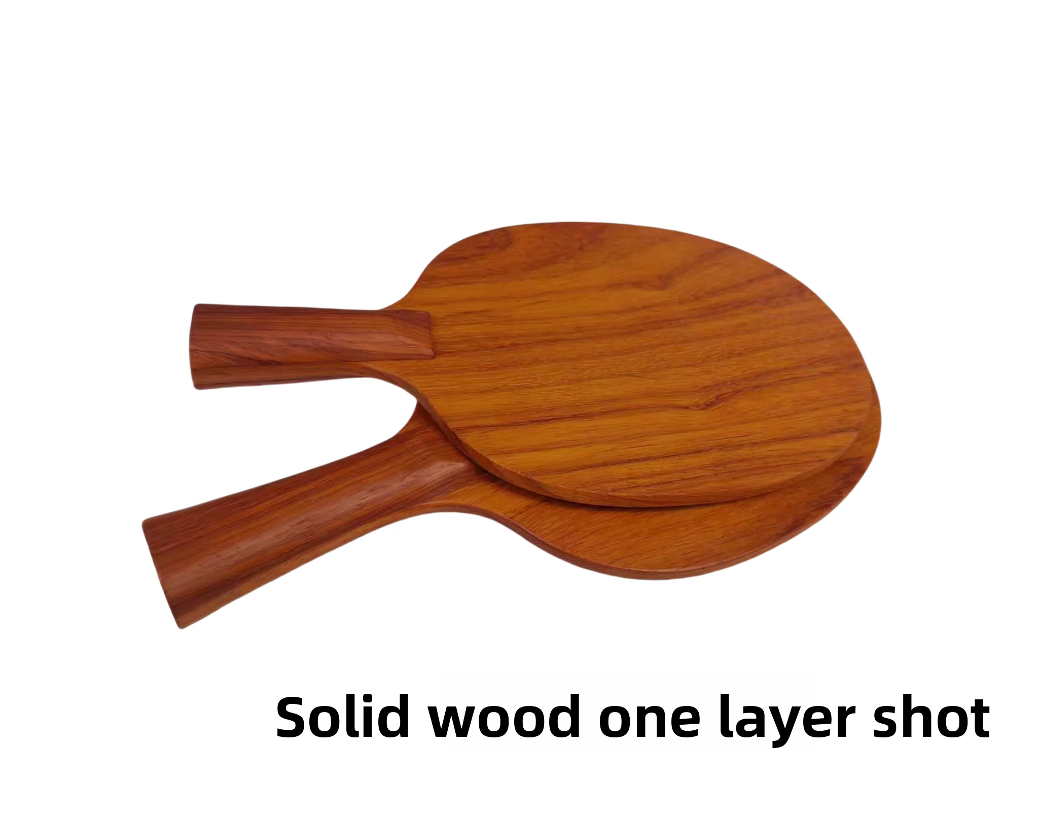 Profional ade Offensive pe  Pong Paddle with Red Flower Pear Wood Base Pure  Wood One Layer for Straight And ...