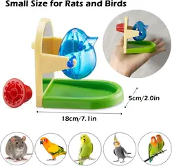 Interactive Foraging Rat Enrichment Puzzle Toy for Intelligence and Treat Dispensing (A)