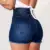 Women's High Waisted Ripped Denim Shorts with Rolled Hem and Side Tie Detail, Stretchy Summer Casual Jean Hot Pants in Multiple