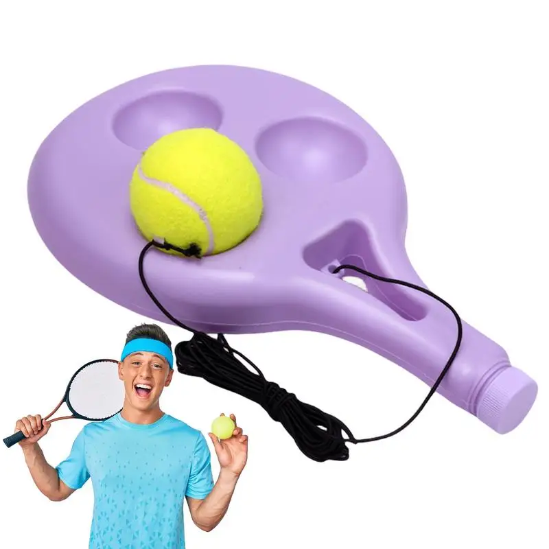Pallina Da Tennis Su Una Corda Retrattile Tennis Serve Trainer Pickle Ball Rebound Con Corda Attrezzatura Da Allenamento Portatile Per Il Tennis Per