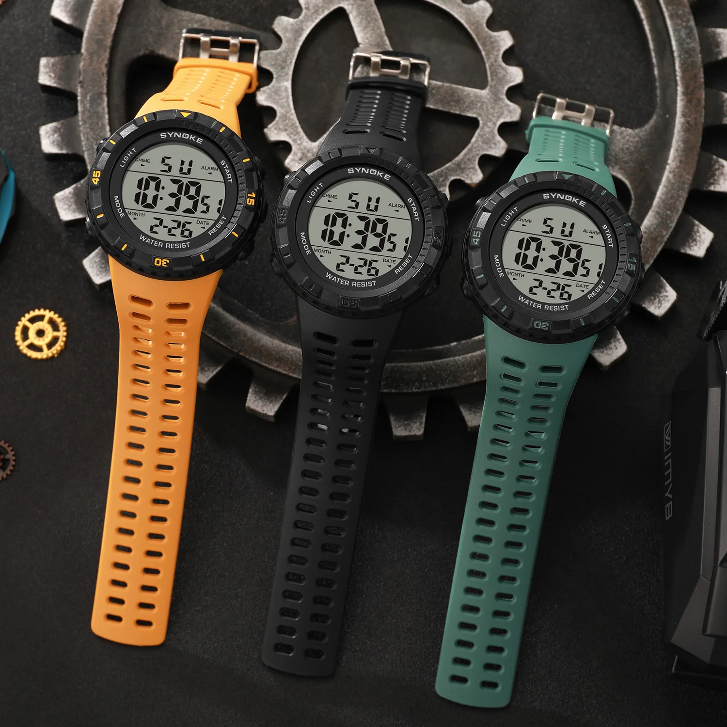 Digital Display Large Screen Men's Watch 3