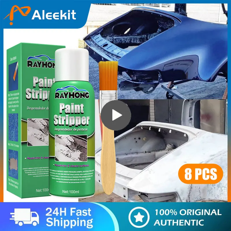 

100ml Paint Removers Car Paint Stripper For Auto Marine Paints Wall Graffiti Correction Removal Quick Peeling Paint With Brush