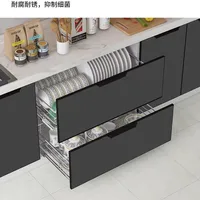 ตู้ครัวไม้สไตล์นอร์ดิก ท็อปเคาน์เตอร์หินอ่อน อ่างล้างจานสแตนเลส อ่างล้างผัก เฟอร์นิเจอร์ครัว FYKC 5