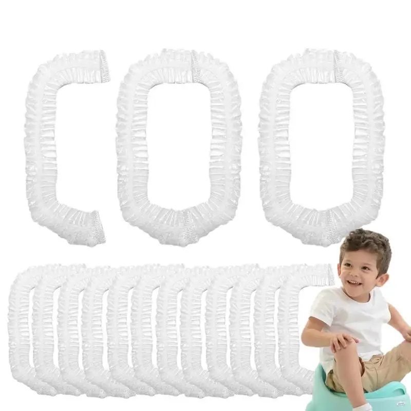 

Potty Chair Liners Toddler 100PCS Portable Toilet Bags For Kids Toilet Potty Training Toilet Seat Car Potty Thickened Elastic