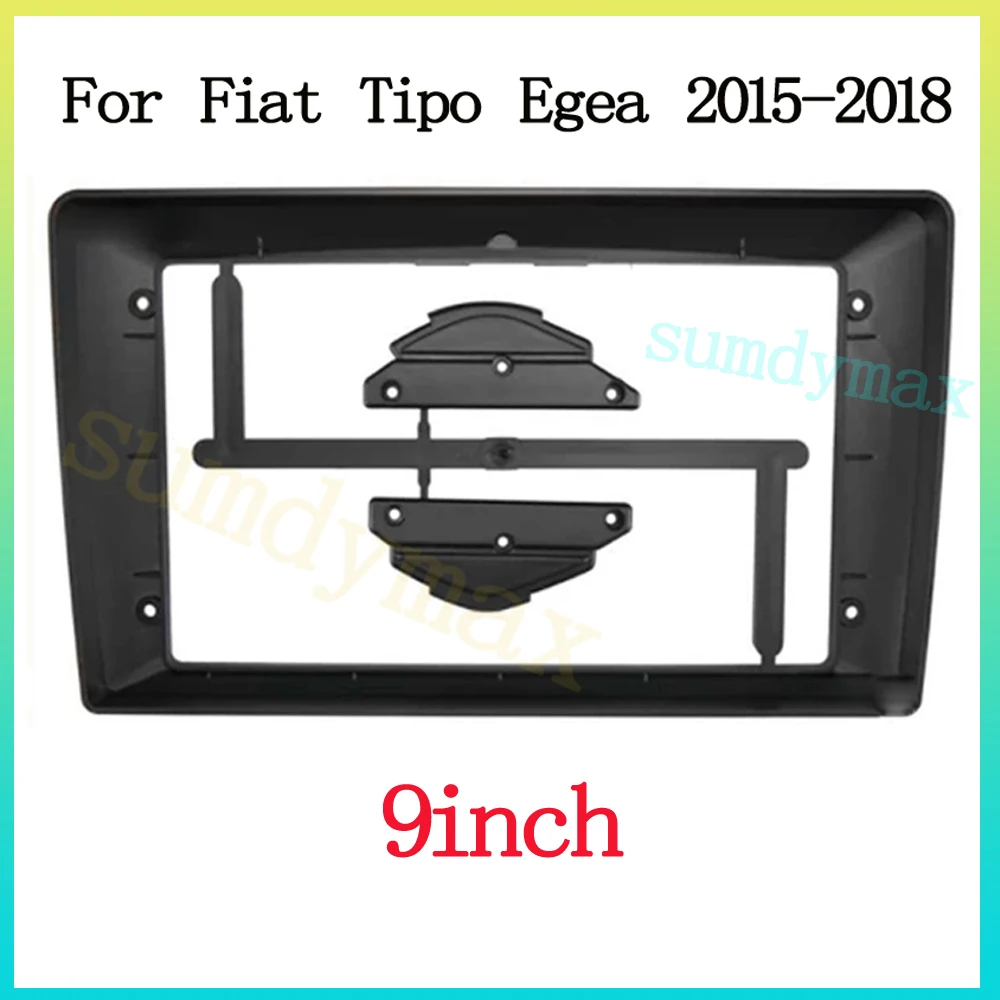 

9 inch 2 Din Car radio Installation Fascias Panel For FIAT EGEA 2015-2018 Dash Fit Dash Trim Kit Frame