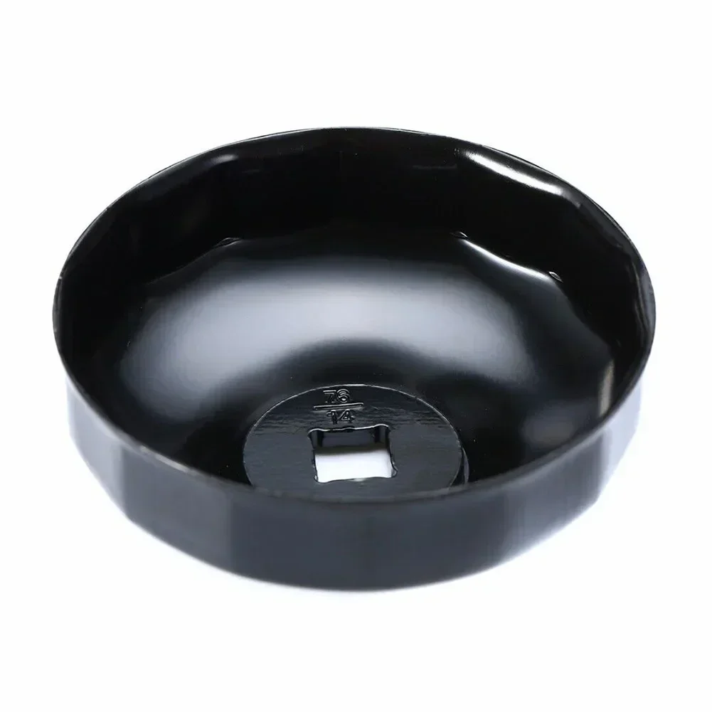 Oil Filter Cap Wrench Oil Filter Cap Steel Wrench Socket Car Accessories For BMW Remoal Tool Replacement 76 Mm X 14 Flutes