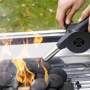 Manual Hand Crank BBQ Air Blower 1