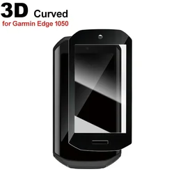 Premium 3D Curved Tempered Glass Screen Protector for Bicycle GPS Stopwatch - Anti - Scratch and High Hardness Cover Film (For Garmin Edge 1050)
