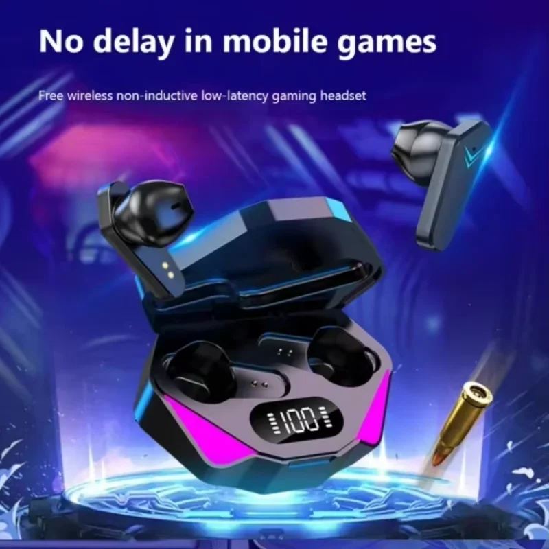 Wireless Earphone Bluetooth Headset Low Latency Earbud Gaming