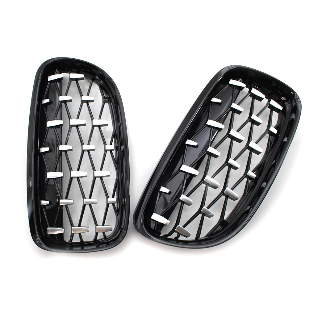 자동차 스타일링 전면 키드니 그릴 크롬 블랙 더블 슬랫 스포츠 스타일, 전면 후드 키드니 그릴, BMW 3 시리즈 E90 E91 2008-2011