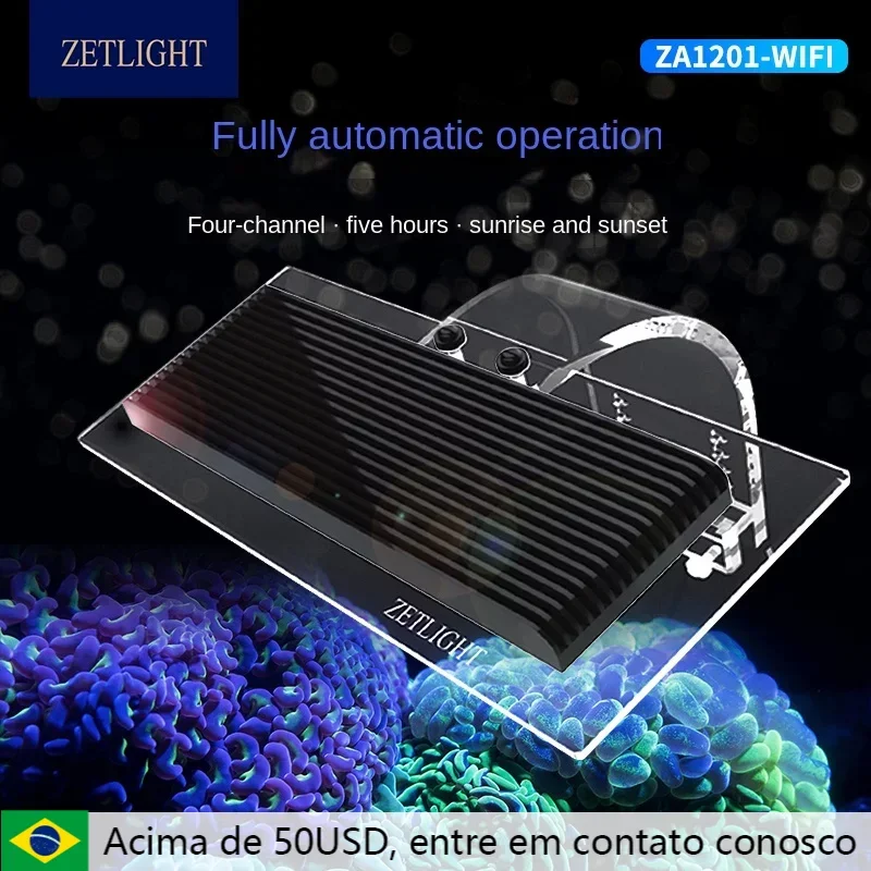 Zetlight Za-1201Ai Led Light Coral Grow Marine Reef Tank White Blue Aquarium Fish Tank Sps Lps Color Grow