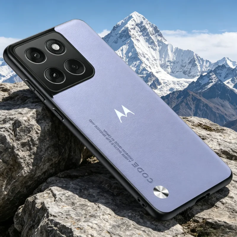 Minimalist Plain Leather Anti-Drop Phone Case