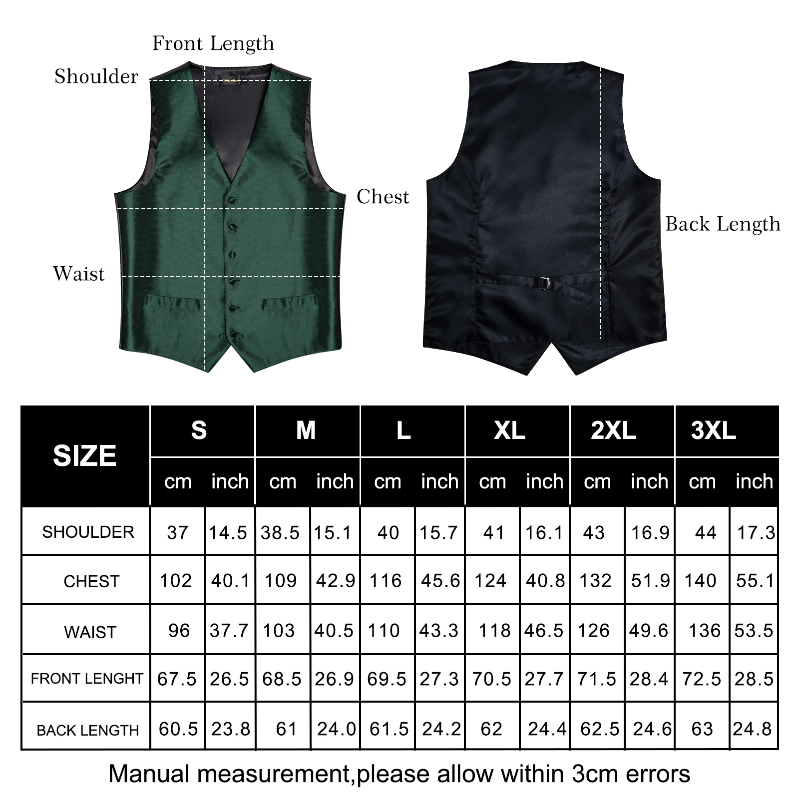 Men's Suit Vest Neck Tie Set Wedding Party Dress Paisley Solid Green Silk Waistcoat Tuxedo Male Blazer DiBanGu dress vests