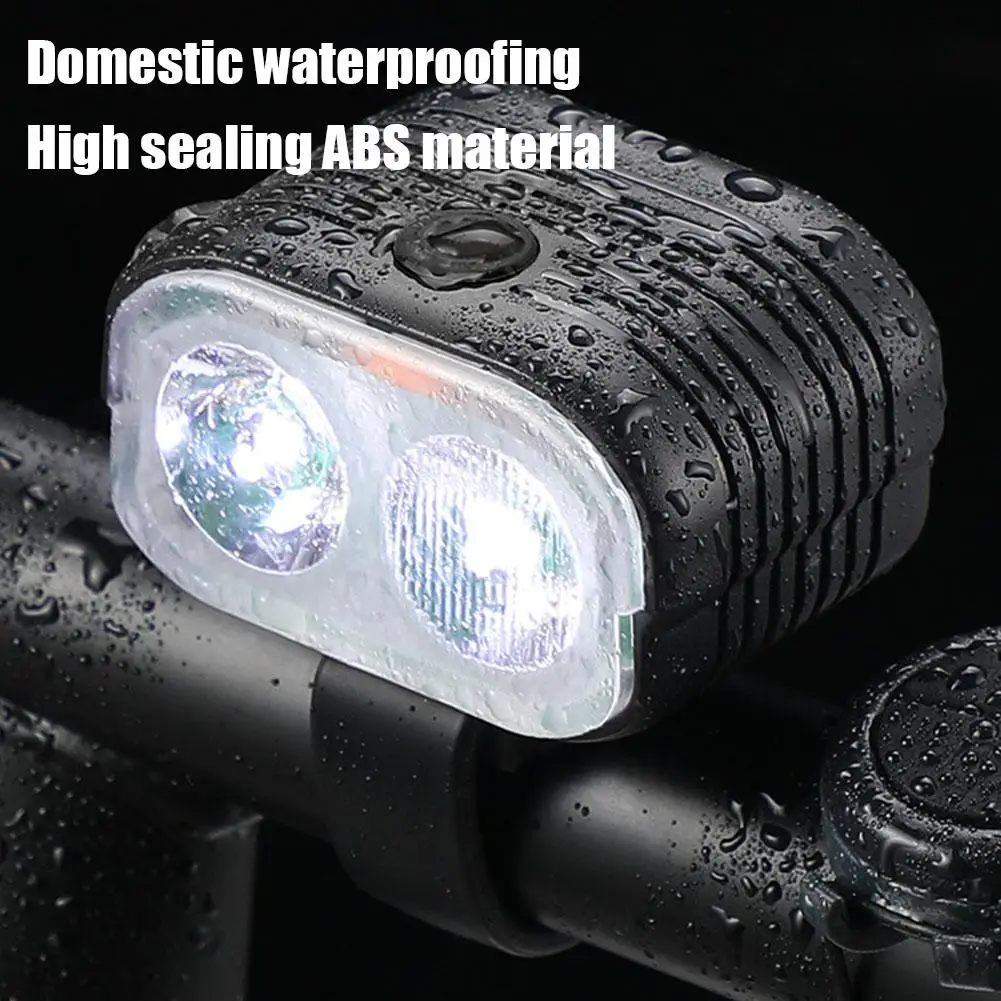 2 In1 Waterproof USB Rechargeable Light With Horn 200lm Bicycle COB Front Light With 120dB Loud Horn Cycling Flashlight bicycle horn bicycle flashlight bicycle accessories