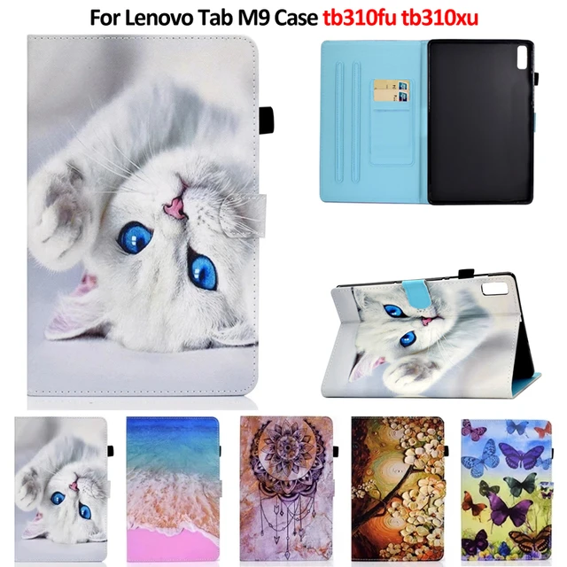 For Lenovo Tab M9 Case 9 Stand Flip Cover For Lenovo M9 Tablet Case For  Funda Lenovo Tab M9 M 9 inch TB-310FU TB-310XU Cover - AliExpress