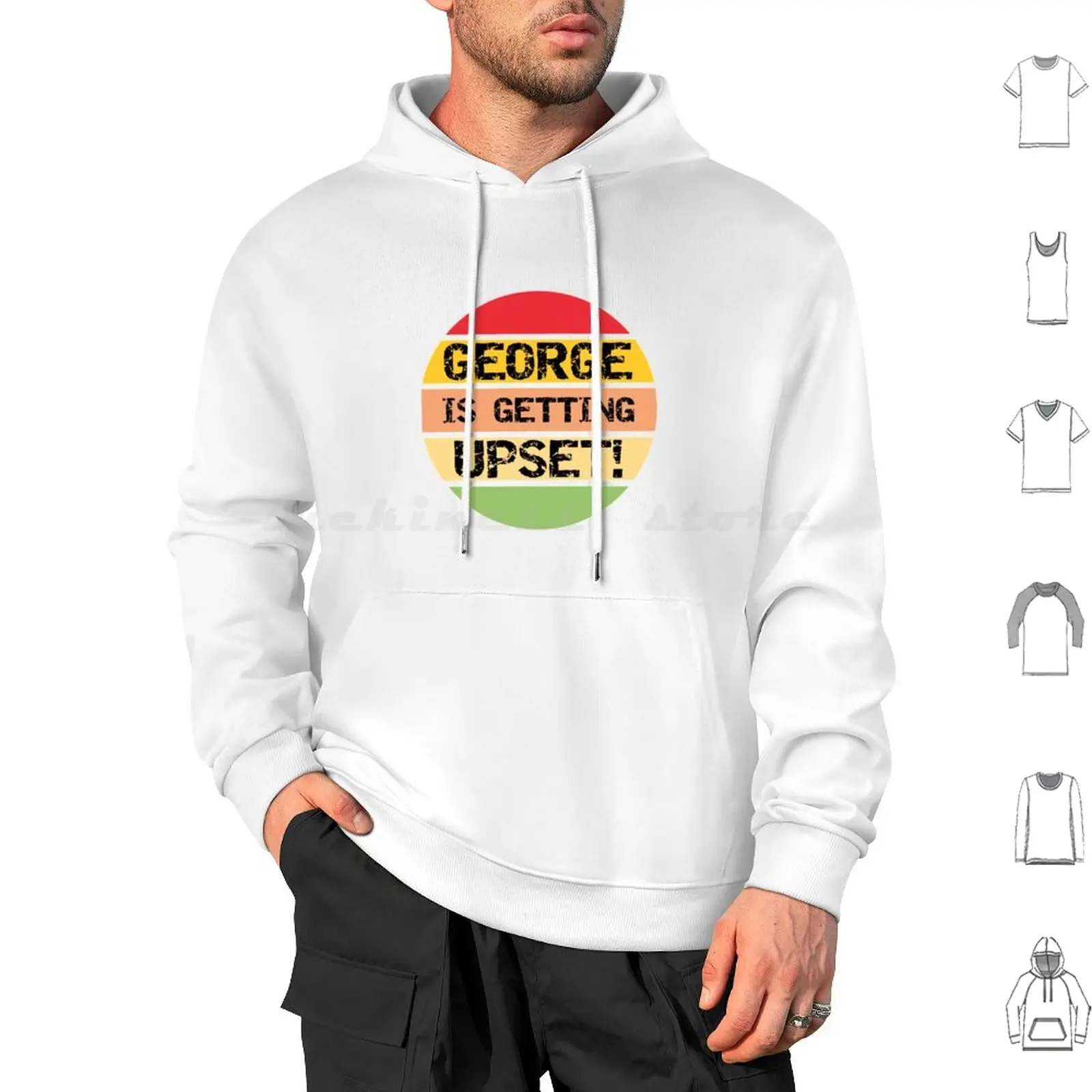 

George Is Getting Upset Hoodie cotton Long Sleeve Seinfeld Jerry Seinfeld Kramer George 90S Sitcom Funny Tv Elaine