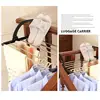 Stainless Steel Balcony Drying Shoe Rack Folding Window Diaper Drying Rack Laundry Clothes Dryer Portable Towel Storage Rack 3
