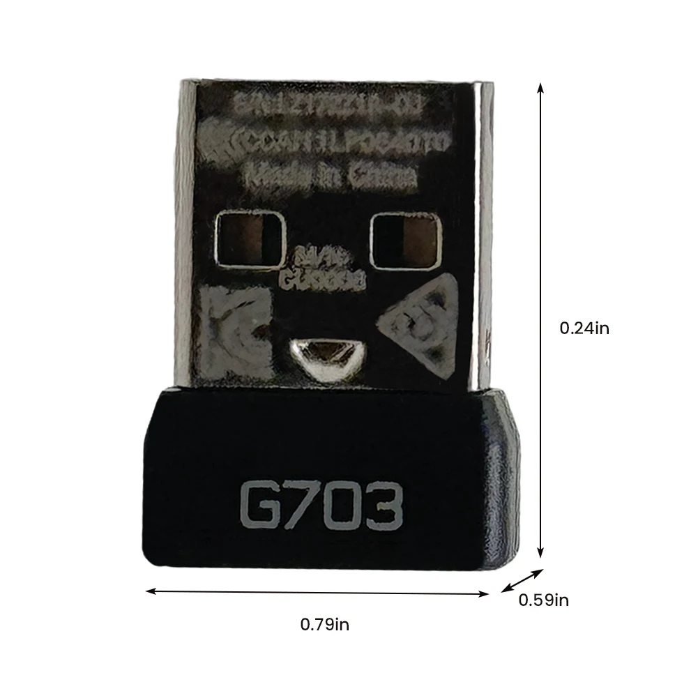 Wireless Mouse Receiver Adapter USB Dongle Adapter for Logitech CPW G Pro/GPXS G Pro X G502 G502X G903 G703 G603 G305 G304