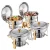 SucceBuy 4 Pack Chafing Dish Buffet Set Stainless Steel Chafer w/4 Full Size Pan Round Catering Warmer Server for Party Banquets 1 SucceBuy 4 Pack Chafing Dish Buffet Set Stainless Steel Chafer w/4 Full Size Pan Round Catering Warmer Server for Party Banquets 1