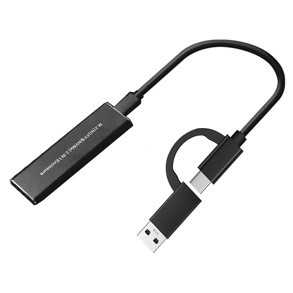 KingSpec-10Gbp M2 SSD ̽ NVMe NGFF SATA SSD ϵ ũ Ŭ ڽ, M.2 to USB cŸ  SSD NVME PCIe SSD  