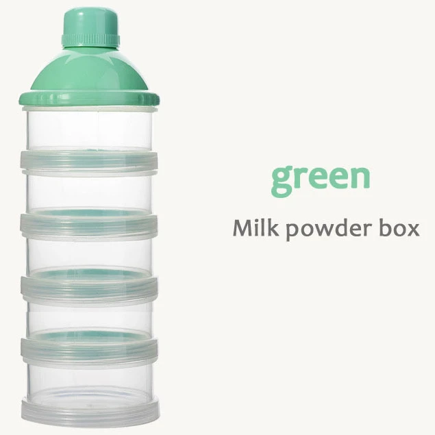 Portable Milk Powder Formula Dispenser Food Container Storage 5 Grid For Baby Kids Toddler