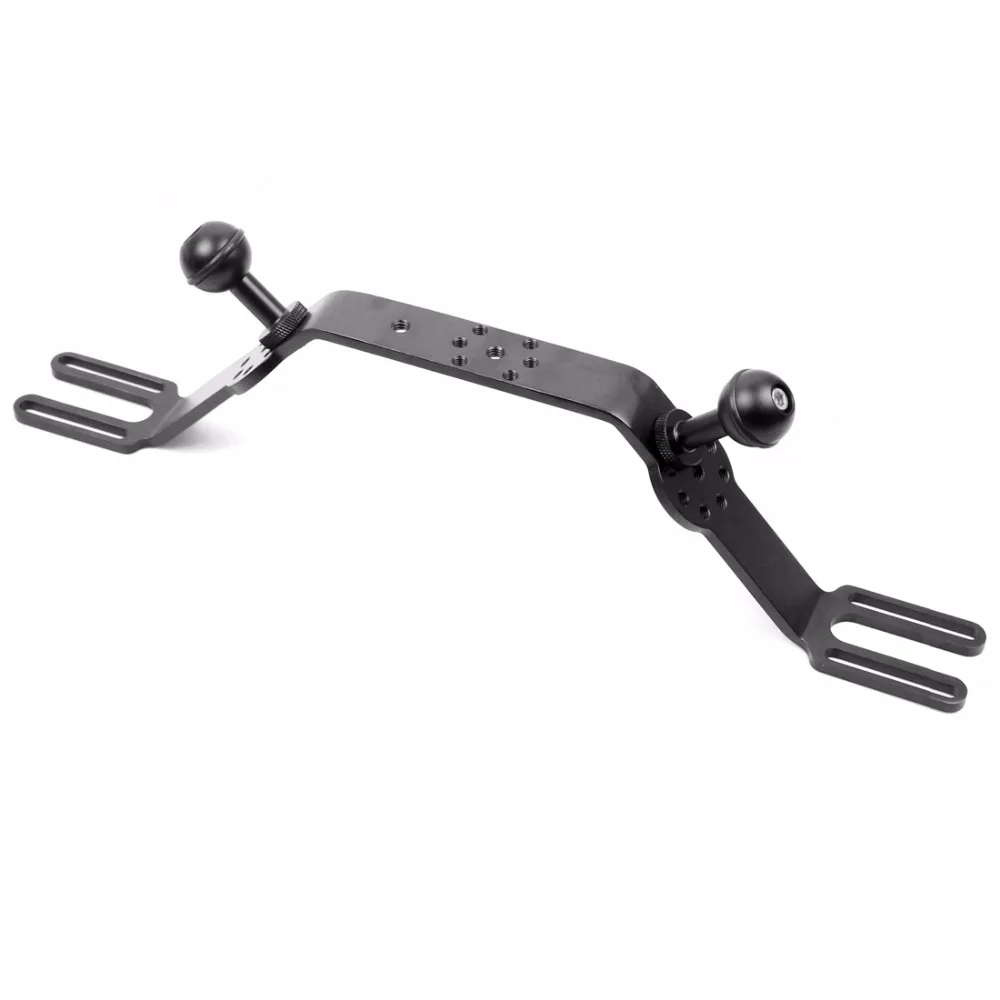 Dual Handheld Tauchen Griff Tablett Grip Halterung Expansion Halterung M5 Kugelkopf für Gopro13 OSMO Action DSLR Gehäuse Fall Fotografie – Detail 13