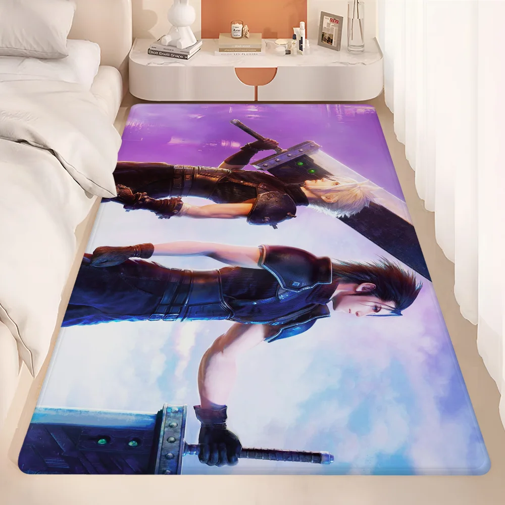 Final Fantasy Series Games Cartoon Floor Mat Non-Slip Laundry Room Mat Laundry Decor Balcony Child Living Room Bedside Mats 3